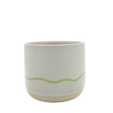Keith Brymer Jones - Studio Range - Standard Ceramic White Mug - Pebble & Green - 350ml - Gift Boxed