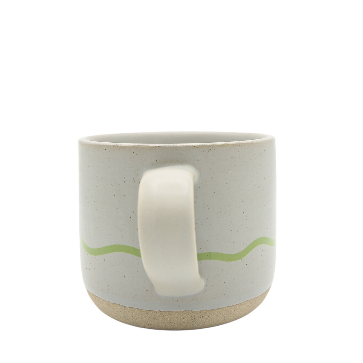 Keith Brymer Jones - Studio Range - Standard Ceramic White Mug - Pebble & Green - 350ml - Gift Boxed