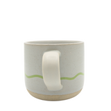 Keith Brymer Jones - Studio Range - Standard Ceramic White Mug - Pebble & Green - 350ml - Gift Boxed