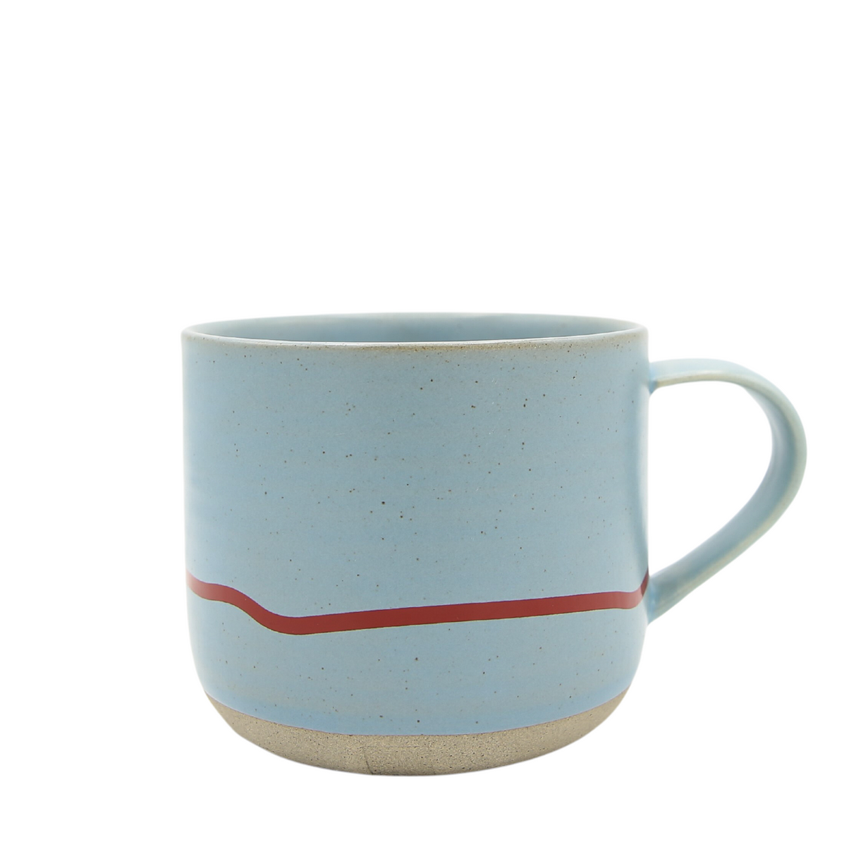 Keith Brymer Jones - Studio Range - Standard Ceramic White Mug - Clear Sky & Red - 350ml - Gift Boxed