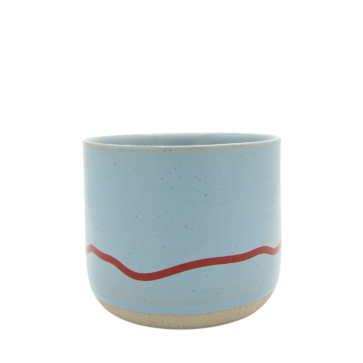 Keith Brymer Jones - Studio Range - Standard Ceramic White Mug - Clear Sky & Red - 350ml - Gift Boxed