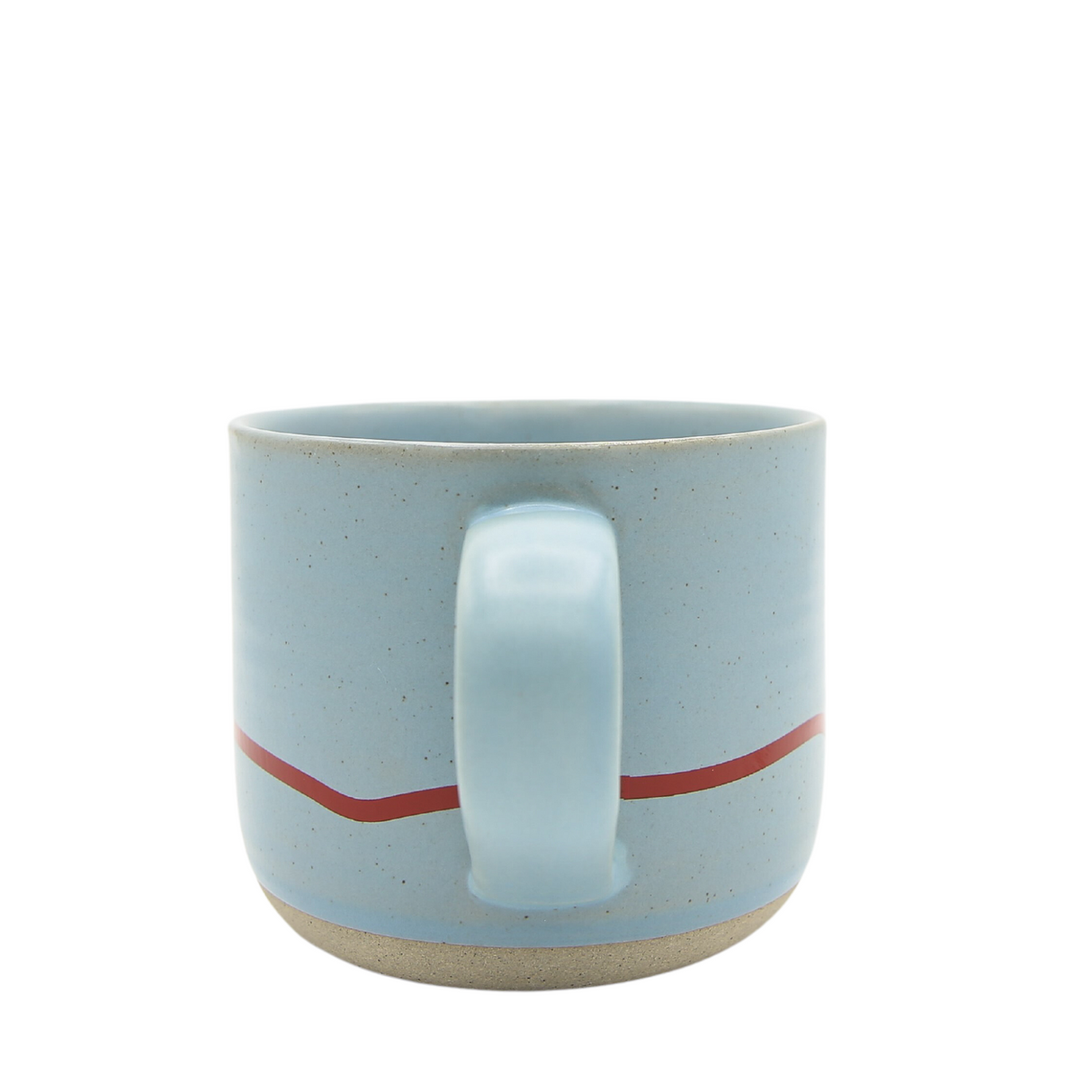 Keith Brymer Jones - Studio Range - Standard Ceramic White Mug - Clear Sky & Red - 350ml - Gift Boxed