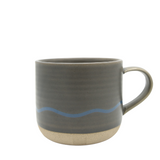 Keith Brymer Jones - Studio Range - Standard Ceramic White Mug - Slate & Blue - 350ml - Gift Boxed