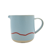 Keith Brymer Jones Studio Collaboration Range - Ceramic Large Jug - Clear Sky & Red - 400ml - Gift Boxed