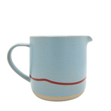 Keith Brymer Jones Studio Collaboration Range - Ceramic Large Jug - Clear Sky & Red - 400ml - Gift Boxed