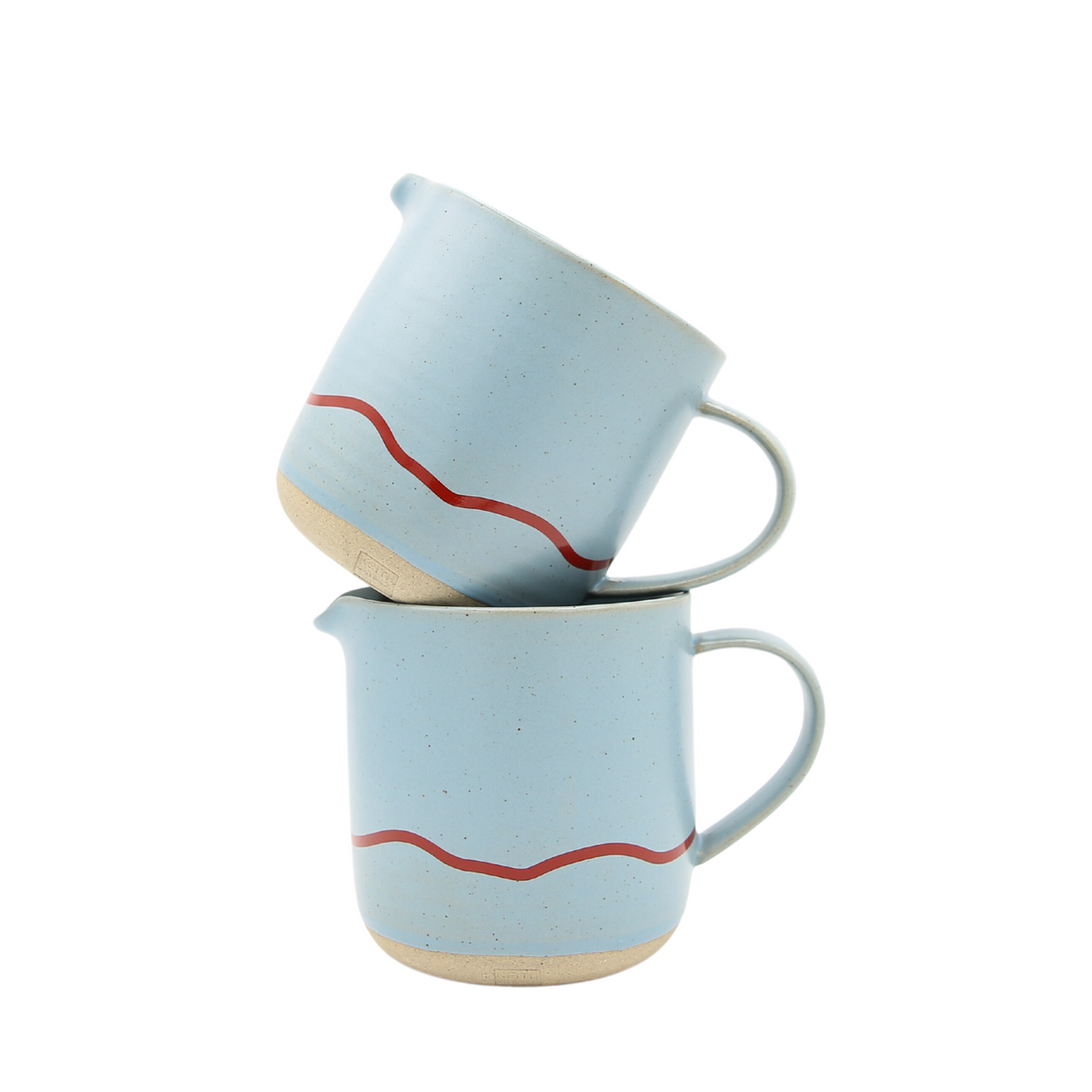Keith Brymer Jones Studio Collaboration Range - Ceramic Large Jug - Clear Sky & Red - 400ml - Gift Boxed