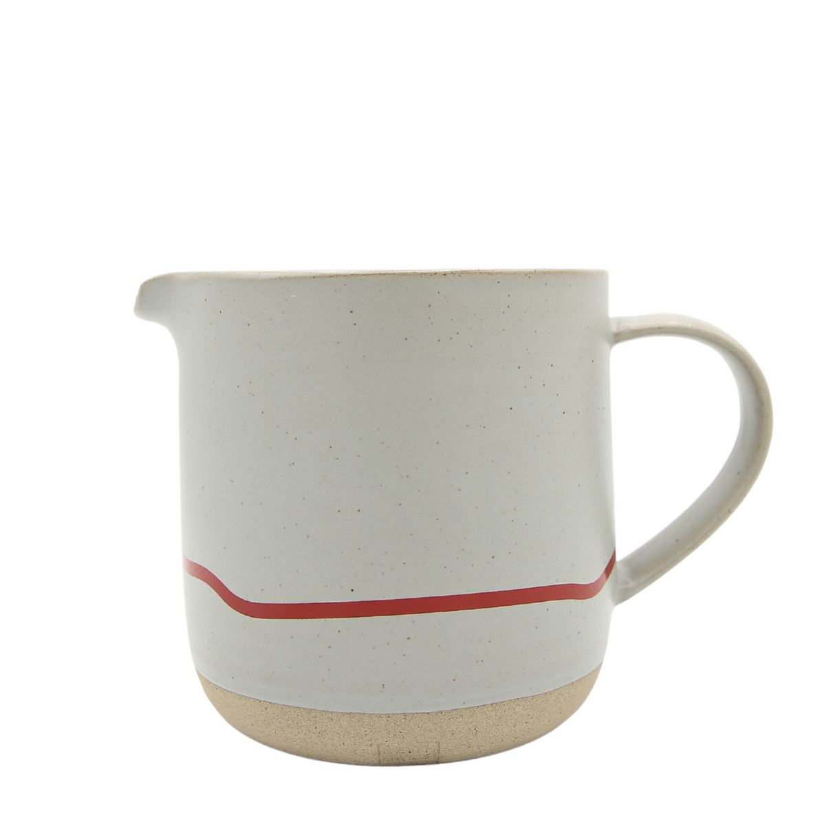Keith Brymer Jones Studio Collaboration Range - Ceramic Large Mug - Pebble & Red - 400ml - Gift Boxed