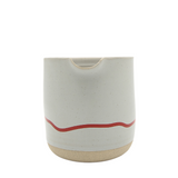 Keith Brymer Jones Studio Collaboration Range - Ceramic Large Mug - Pebble & Red - 400ml - Gift Boxed