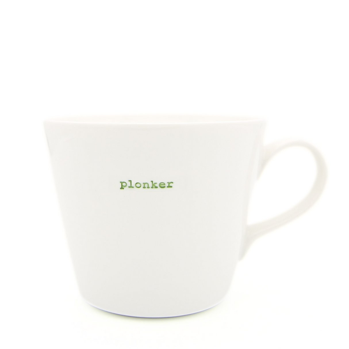 Keith Brymer Jones - Rude Word Range - Standard Ceramic White Mug - plonker - 350ml - Gift Boxed