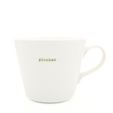 Keith Brymer Jones - Rude Word Range - Standard Ceramic White Mug - plonker - 350ml - Gift Boxed