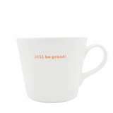 Keith Brymer Jones - Irish Word Range - Standard Ceramic White Mug - it'll be grand! - 350ml - Gift Boxed