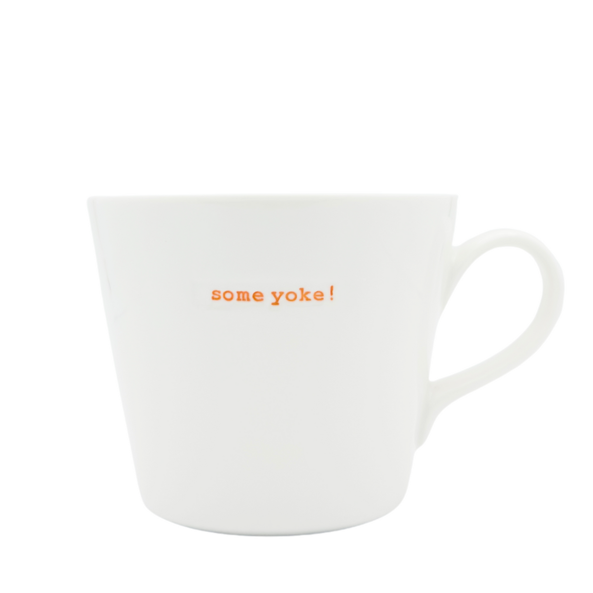 Keith Brymer Jones - Irish Word Range - Standard Ceramic White Mug - some yoke! - 350ml - Gift Boxed