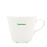 Keith Brymer Jones - Irish Word Range - Standard Ceramic White Mug - knackered - 350ml - Gift Boxed