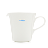 Keith Brymer Jones - Cymraeg\Welsh Word Range - Medium Ceramic White Jug - llaeth - 250ml - Gift Boxed