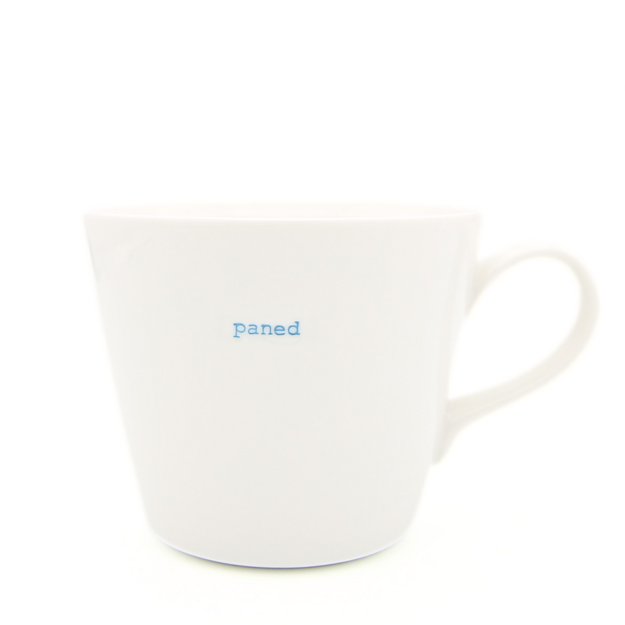 Keith Brymer Jones - Welsh/Cymraeg Word Range - Standard Ceramic White Mug - paned - 350ml - Gift Boxed