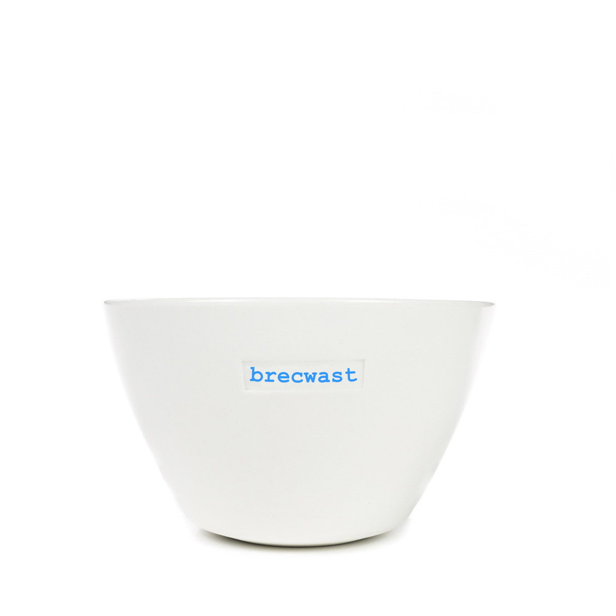 Keith Brymer Jones - Cymraeg\Welsh Word Range - Medium Ceramic White Bowl - brecwast - 500ml - Gift Boxed