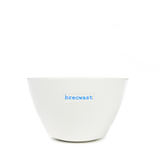 Keith Brymer Jones - Cymraeg\Welsh Word Range - Medium Ceramic White Bowl - brecwast - 500ml - Gift Boxed