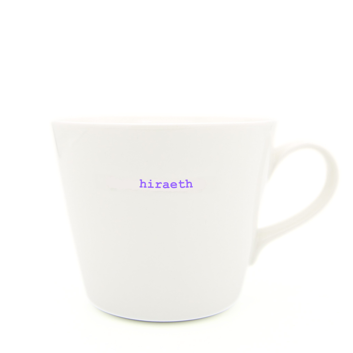 Keith Brymer Jones - Cymraeg\Welsh Word Range - Standard Ceramic White Mug - hiraeth - 350ml - Gift Boxed