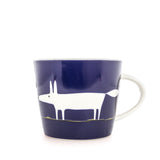 Scion Living - Keith Brymer Jones Collaboration Range - Mr Fox Ceramic Mug - Indigo - 350ml