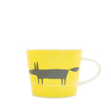 Keith Brymer Jones Collaboration Range - Scion Living Mini Mug Mr Fox Ceramic Mug - Yellow & Charcoal - 225ml
