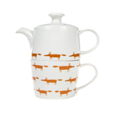 Scion Living Mr Fox - Tea for One - Ceramic & Orange