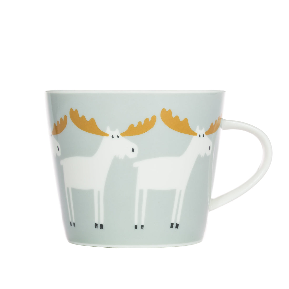 Scion Living - Keith Brymer Jones Collaboration Range - Marty Moose Ceramic Mug - Ice/Spice - 350ml