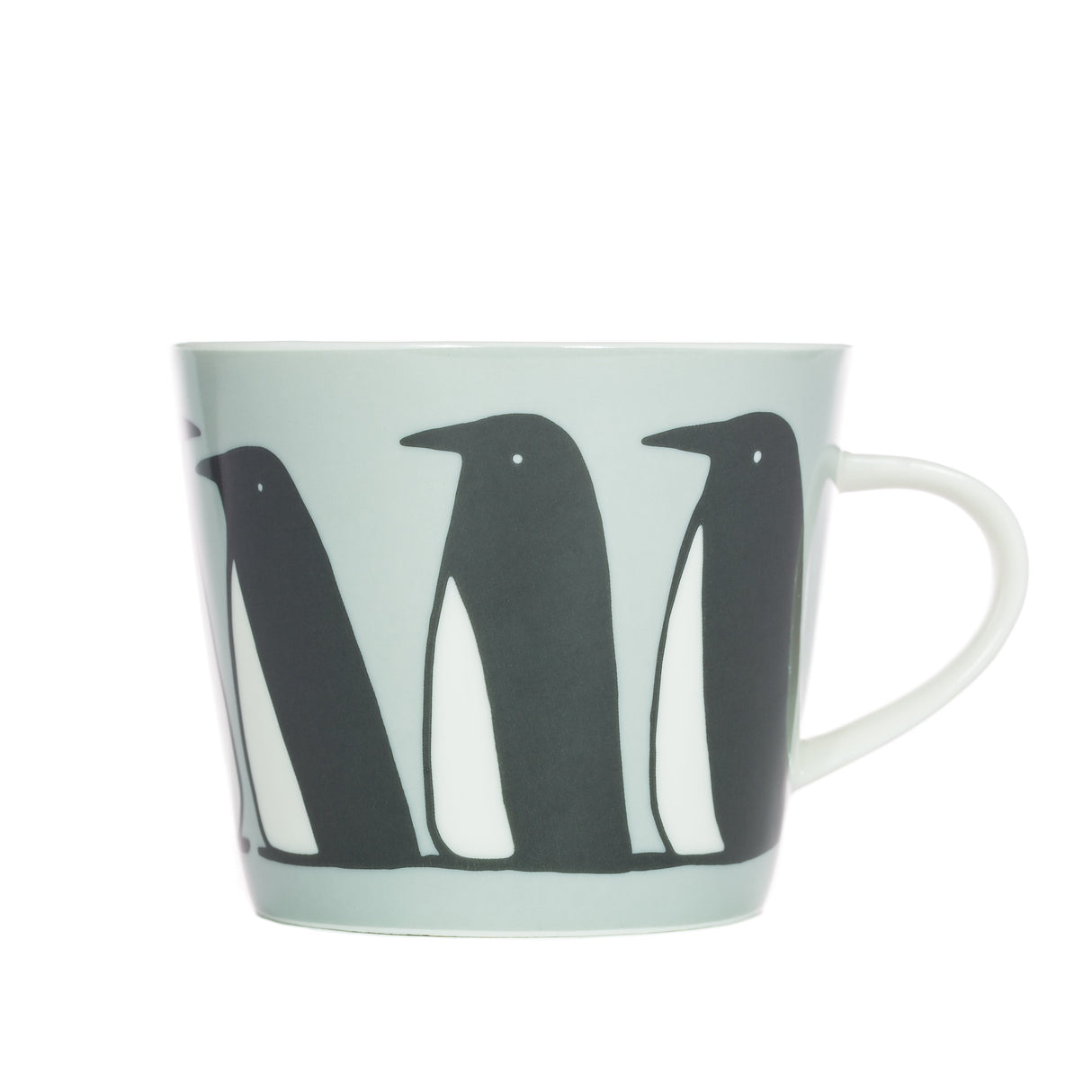 Scion Living - Keith Brymer Jones Collaboration Range - Pedro Penguin Ceramic Mug - Ice - 350ml
