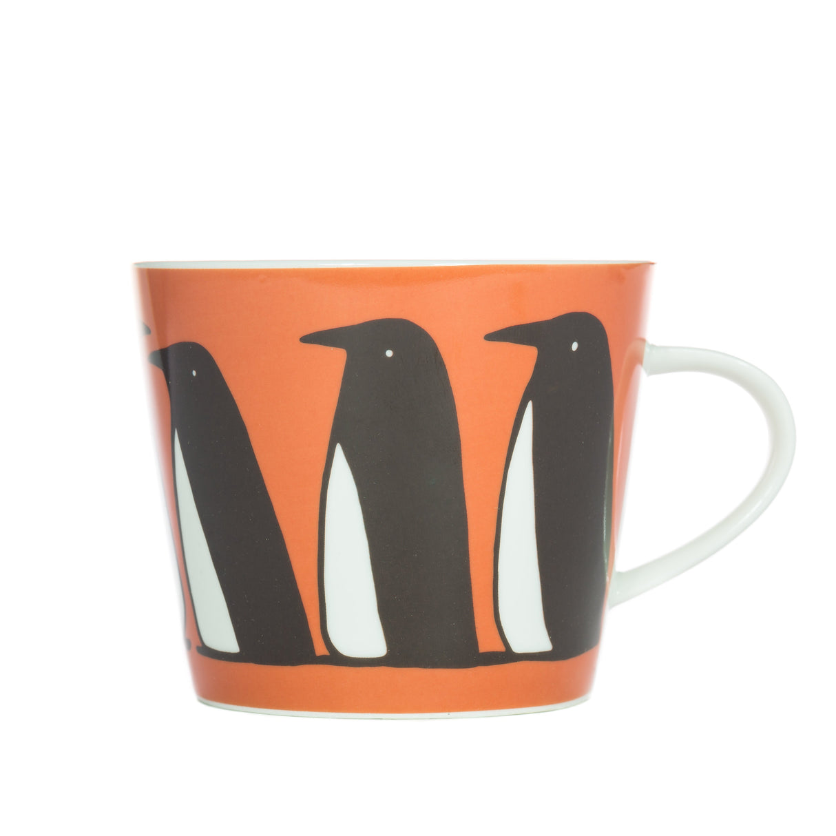 Scion Living - Keith Brymer Jones Collaboration Range - Pedro Penguin Ceramic Mug - Pimento - 350ml