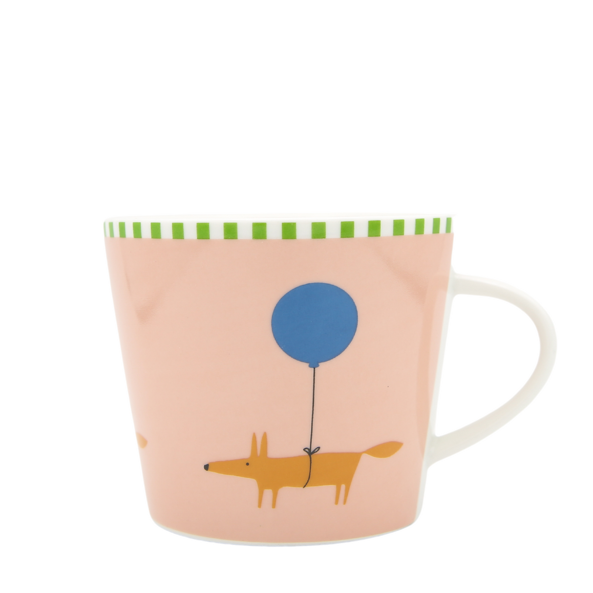 Keith Brymer Jones Scion Living 10th Anniversary Mug 350ml - Mr Fox Balloon - Pink