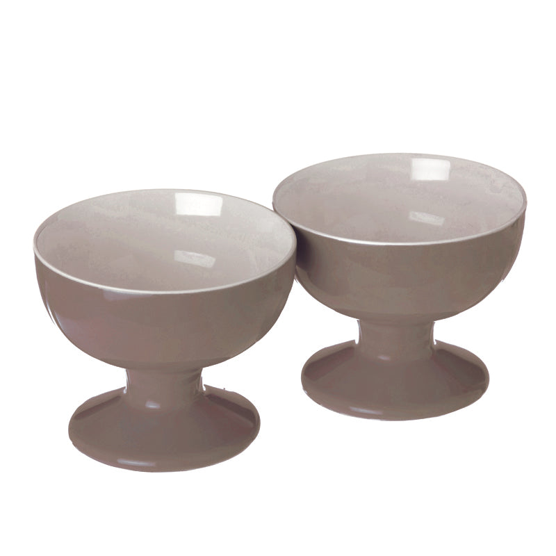 Convivio Set 2 Footed Bowls D.9.5X7 B Gb