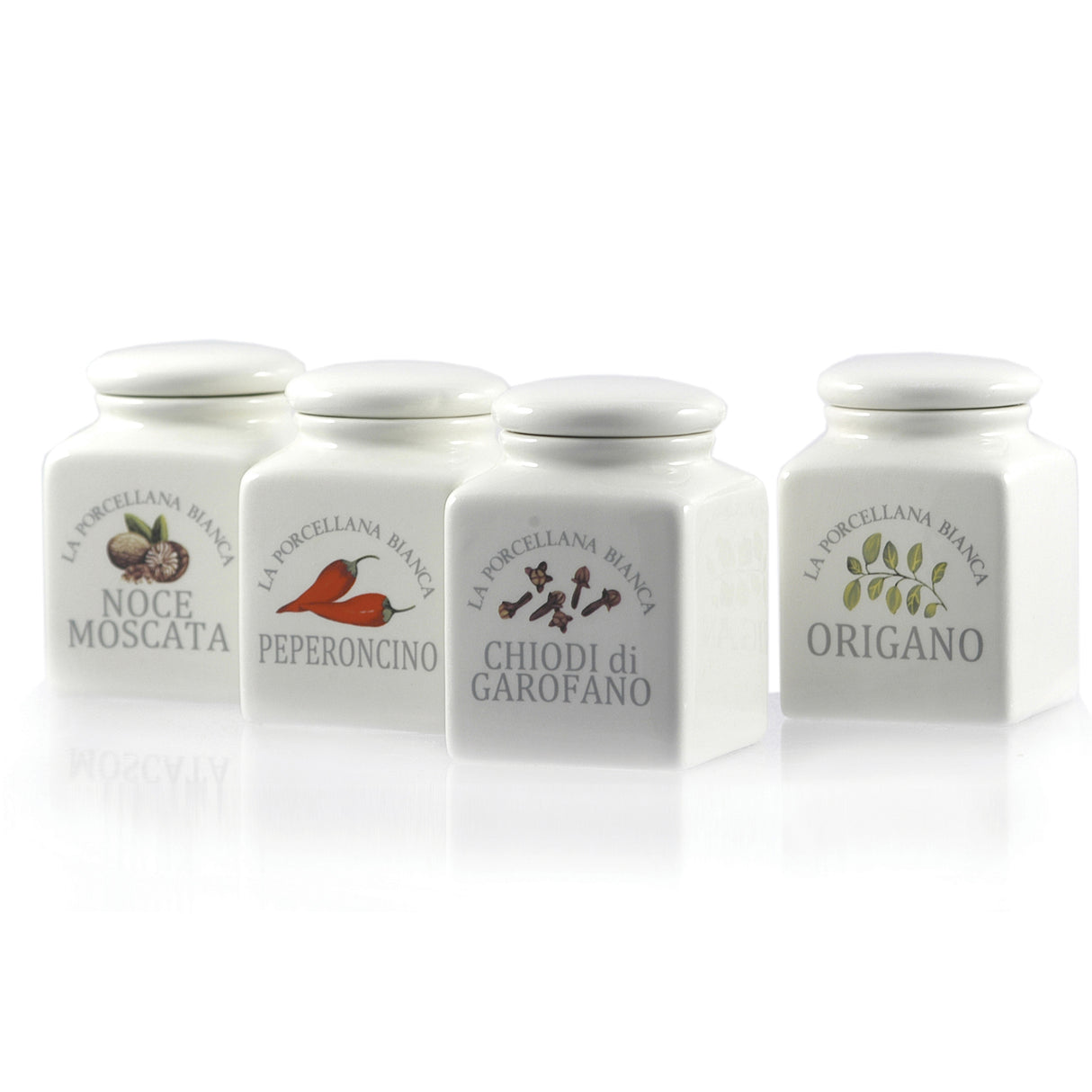Conserva Ceramic Covered Containers Spices 4 Pcs Mix Gb
