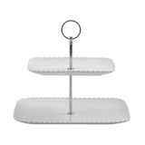 Momenti Rectangular Tray 2 Tiers (27X19+20X13) With Handle Gb