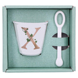 UNICO CUP 'X' W/O HANDLE W/SPOON 75 ccGB