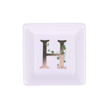 ADORATO SQUARE PLATE 'H' 10X10 cm GB