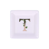 ADORATO SQUARE PLATE 'T' 10X10 cm GB