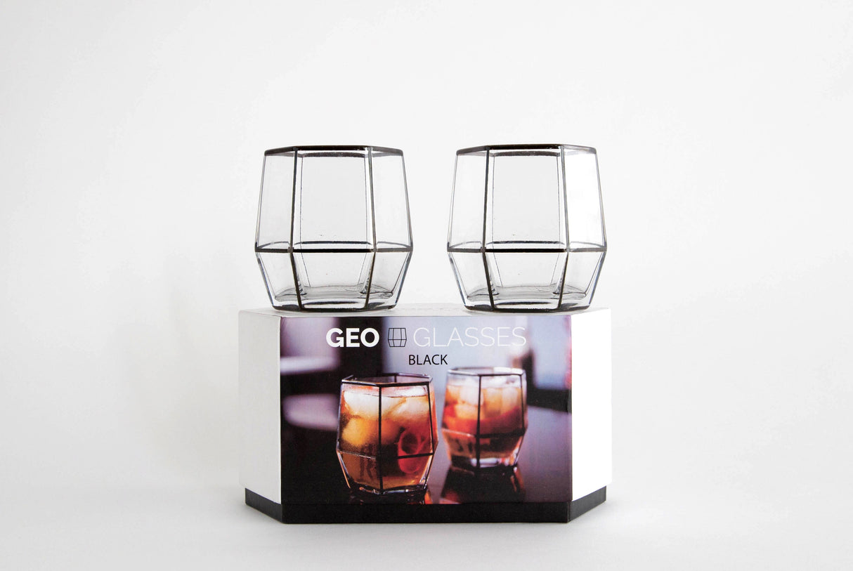 Geo Glass Black 2 Pack