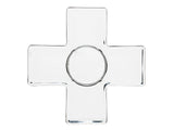 Cross Candle holder  clear