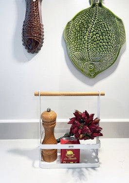 Cabanaz STORAGE RACK metal White