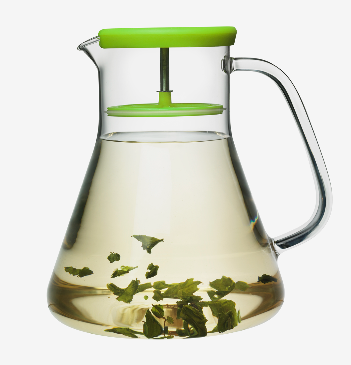 Dancing leaf with handle - green