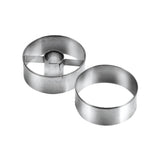 Round-Shaped Shortcake Cutters - Large  2 Pcs Delicia