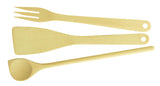 Set 3 Pcs: Spoon  Turner  Fork Woody