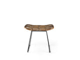 Stool Sokna Nature rattan Metal H47
