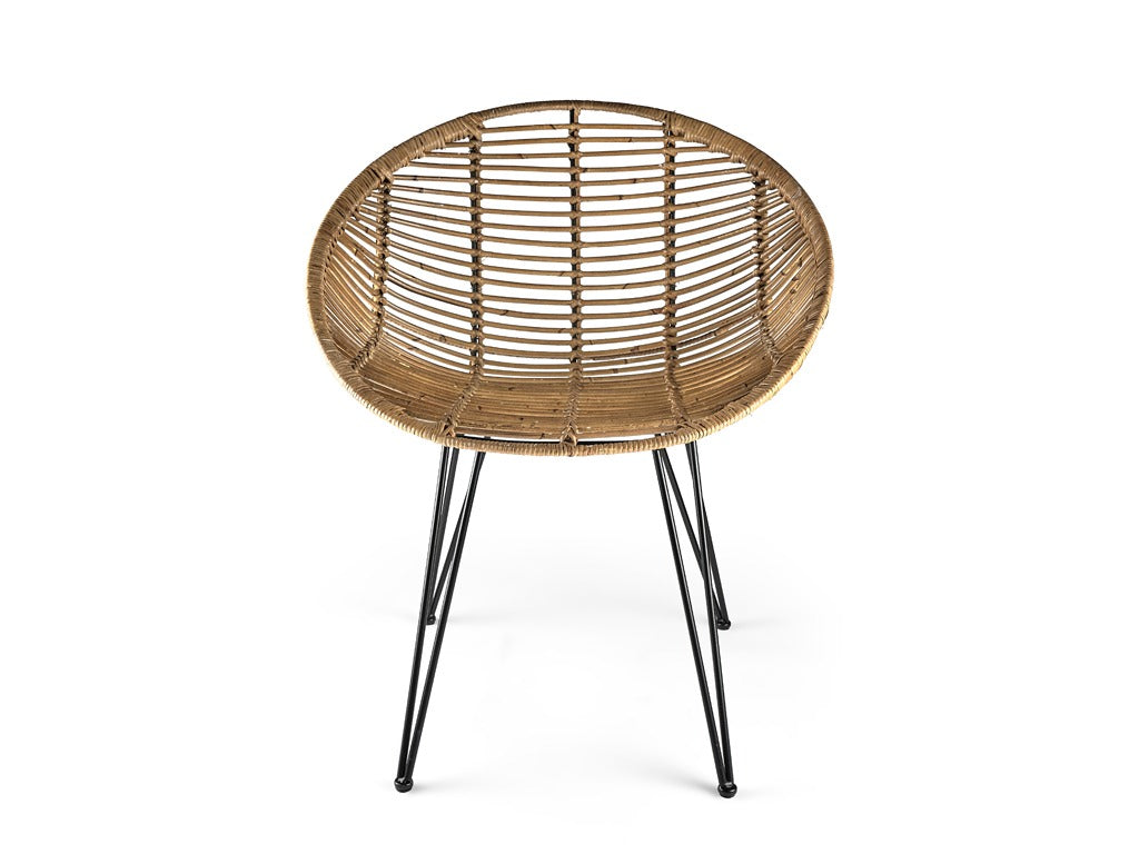 Chair Soe Nature rattan Metal H77