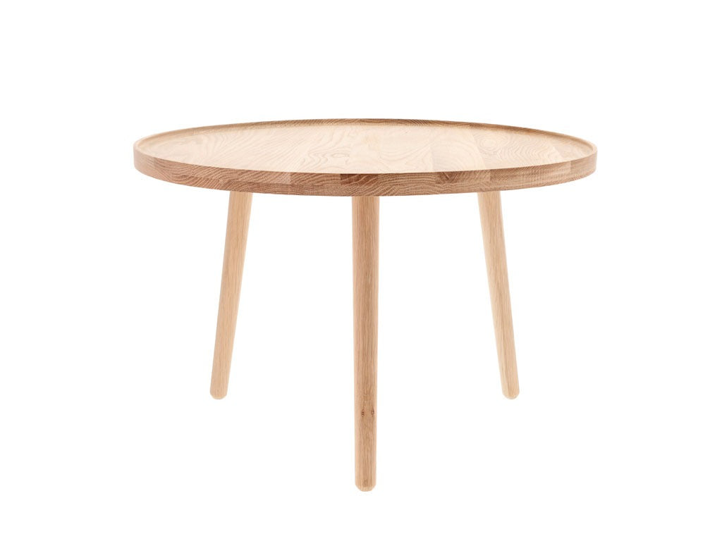 Table Ebern D70.5x44.5cm White washed Solid Oak