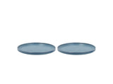 Lunch plate Fjord 20.5 cm 2 pcs Blue Porcelain