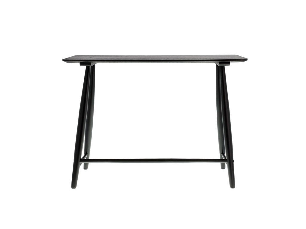 Desk Bast 100x44.5x73cm Black Solid Oak