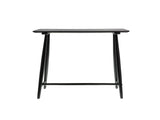 Desk Bast 100x44.5x73cm Black Solid Oak