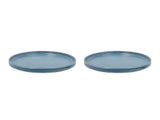 Dinner plate Fjord 26.5 cm 2 pcs Blue Porcelain