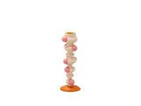 Candlestick Styles 6x5x18cm Offwhite/Rose