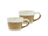 Mug w. handle Evig 0.3 liter 2 pcs Brown/Cream Porcelain